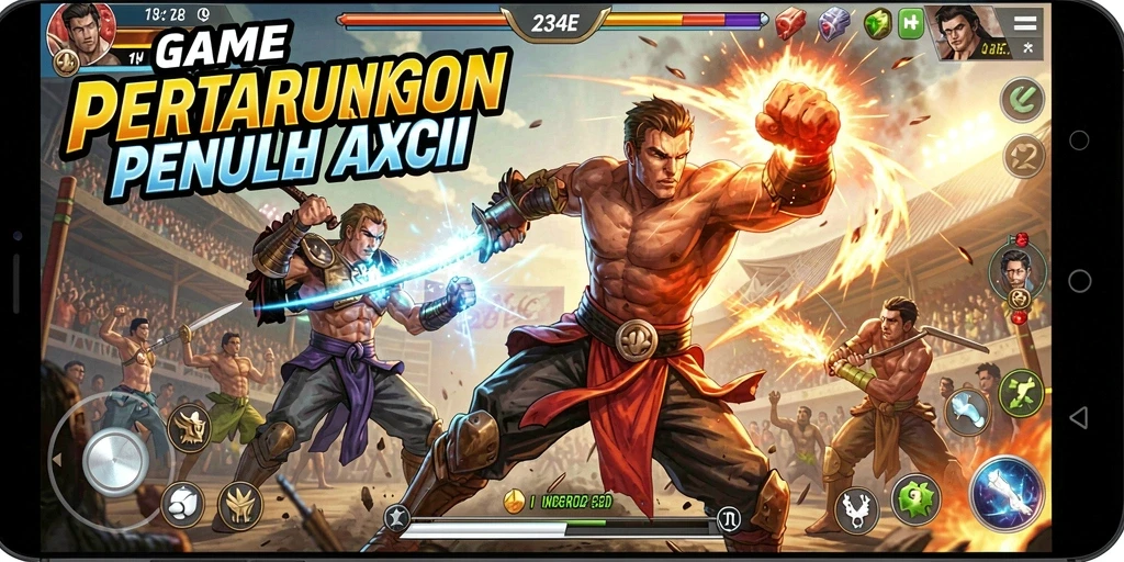 Tampilan gameplay seru dari pertarungan dalam 234E.