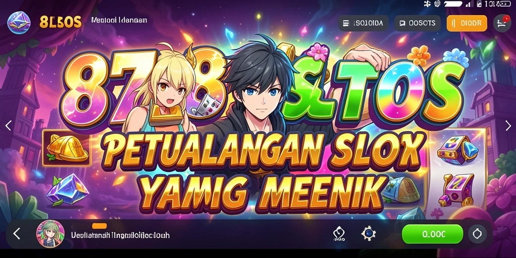 Tampilan menarik dari gameplay 8728SLOTS dengan karakter anime.