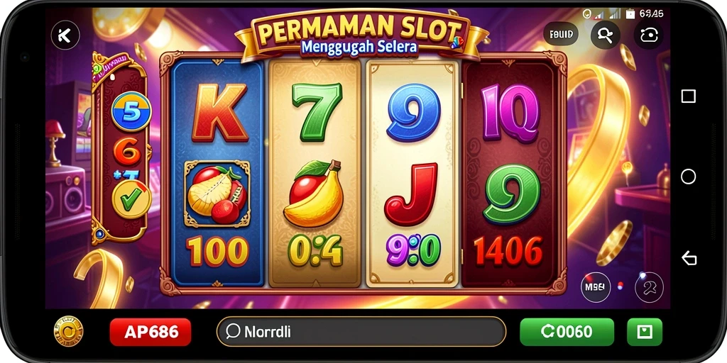 Screenshot gameplay AP686 menampilkan keseruan permainan slot yang mendebarkan.