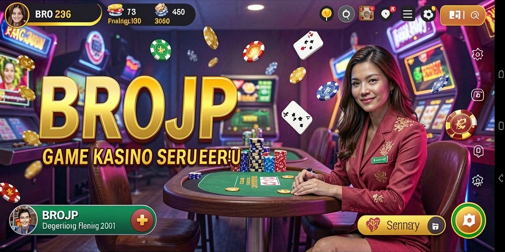 Tampilan menarik dari gameplay Kasino BROJP yang seru.