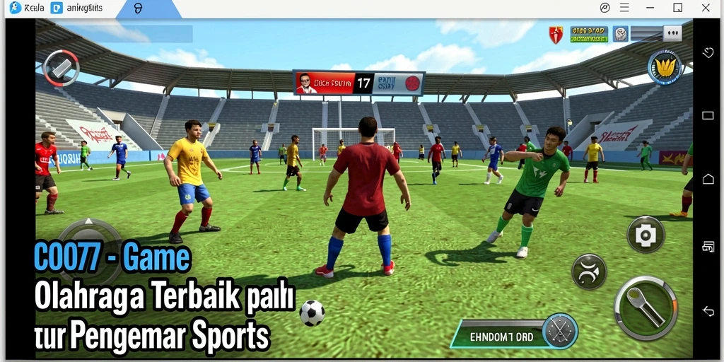 Tangkapan layar C0077 menampilkan aksi mendebarkan dalam pertandingan olahraga.