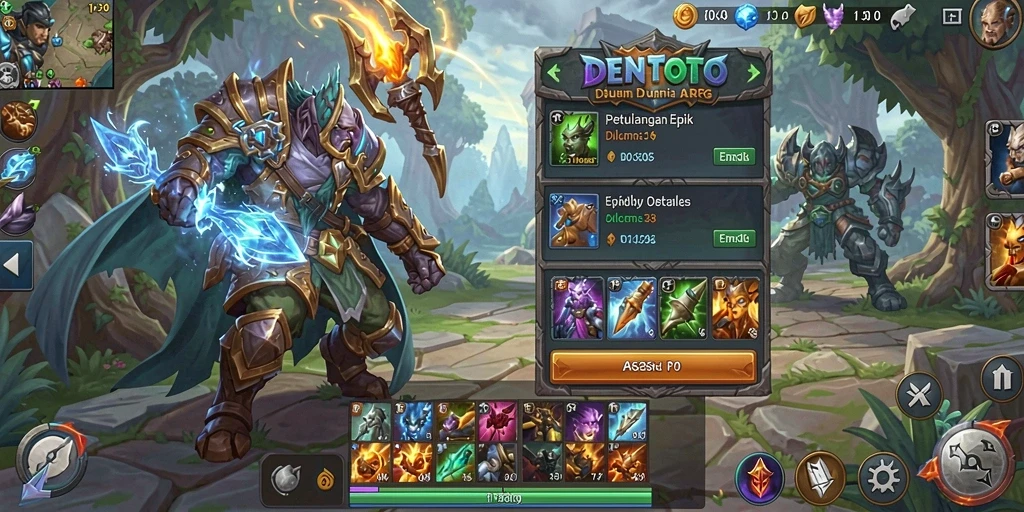 Tampilan gameplay DENTOTO yang penuh aksi dan menegangkan.