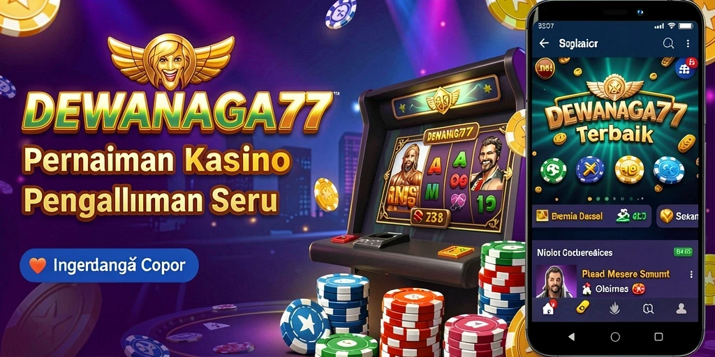 Tampilan utama DEWANAGA77 dengan gameplay seru dan interaktif.