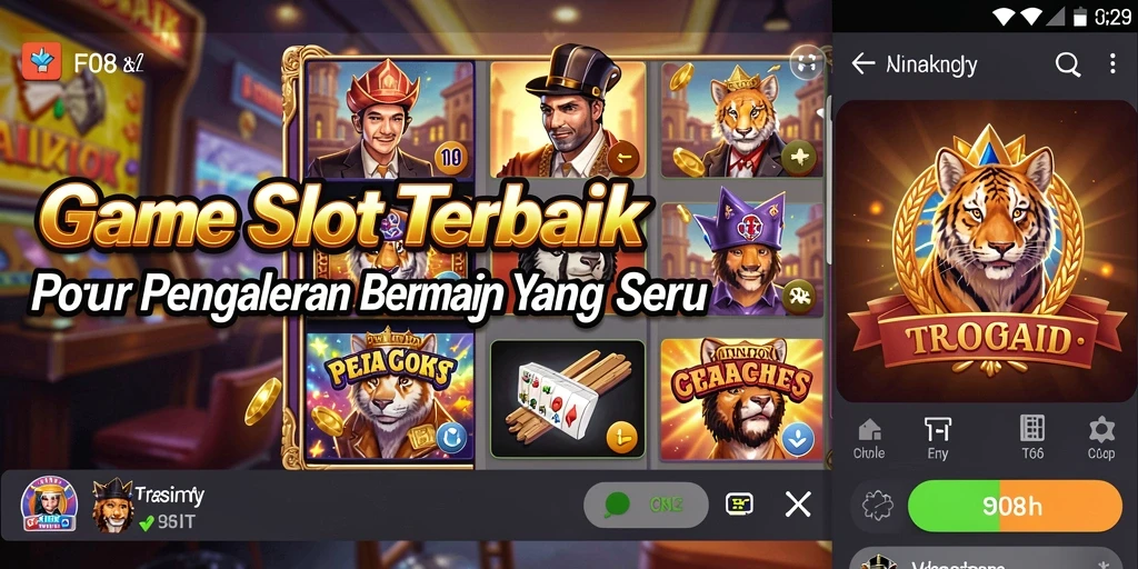 Screenshot gameplay F08 yang menunjukkan keseruan slot.