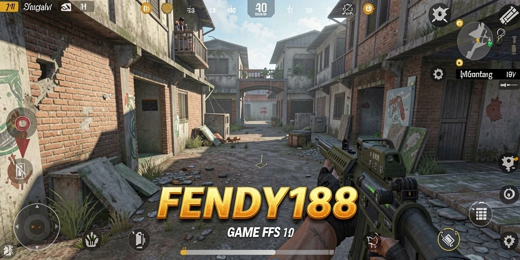 Screenshot gameplay FENDY188 yang menampilkan pertempuran intens.