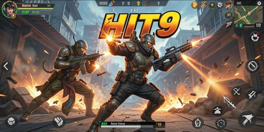 Tampilan aksi mendebarkan dari gameplay HIT9 yang penuh tantangan.