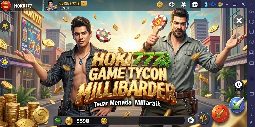Tampilan gameplay HOKI777 dengan simulasi manajemen bisnis yang menarik.