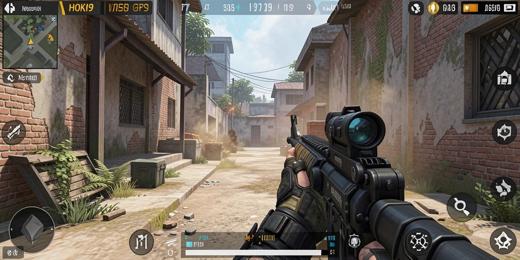 Tampilan gameplay HOKI9 yang menegangkan di medan tempur.