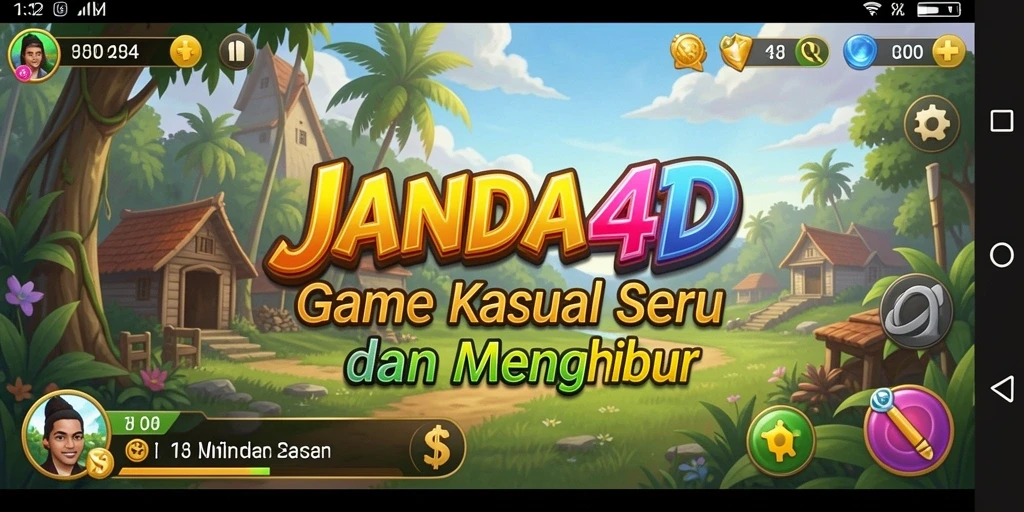 Screenshot gameplay JANDA4D dengan aksi seru dan grafis menawan.