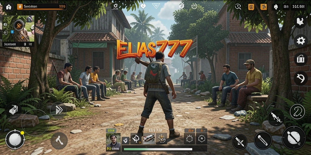 Tampilan gameplay menarik dari JELAS777 dengan elemen simulasi kehidupan.