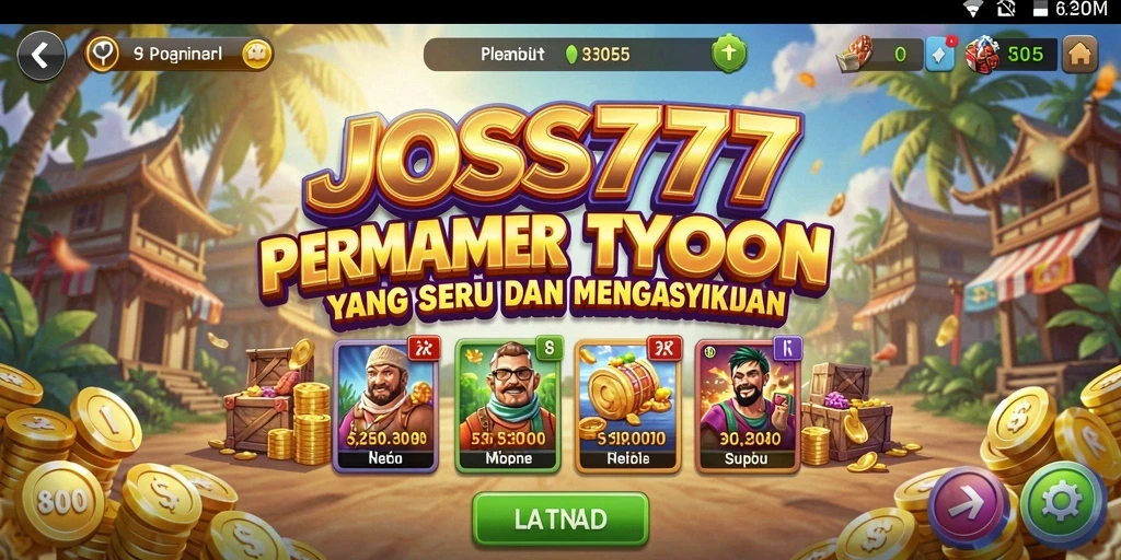 Tampilan gameplay JOSS777 yang dinamis dan menarik.