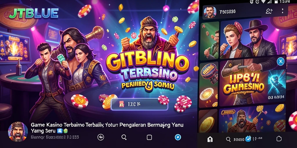 Tampilan gameplay JTBLUE yang seru dan mengasyikkan.