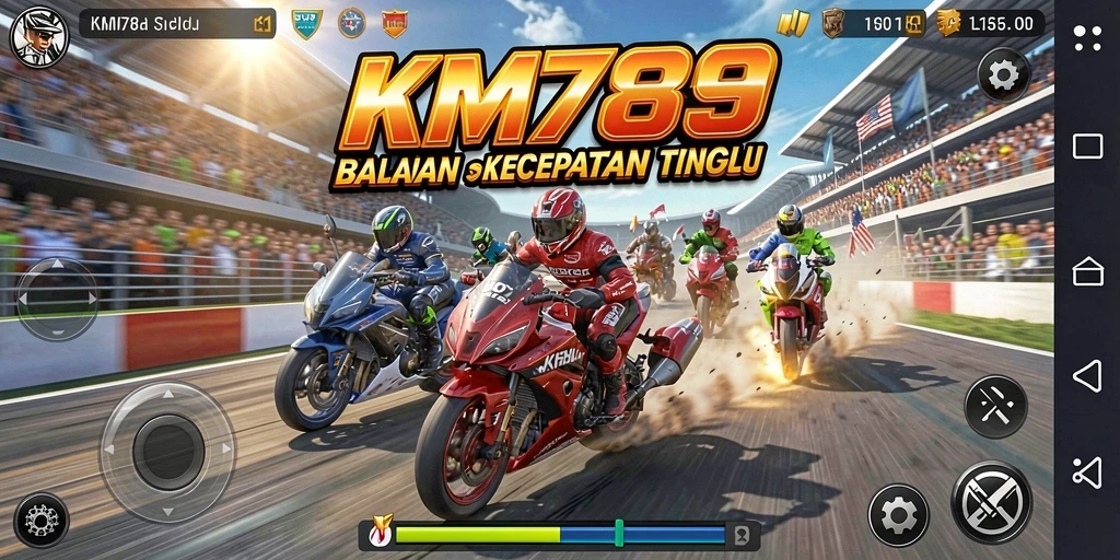 Gameplay Racing yang mendebarkan dengan berbagai kendaraan.