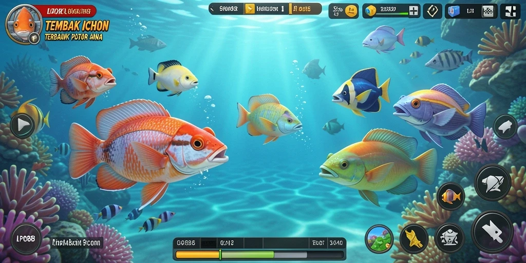 Tampilan gameplay seru Tembak Ikan di LPO88.
