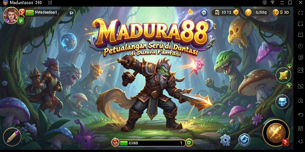 Tangkapan layar dari gameplay MADURA88 menampilkan aksi petualangan yang mendebarkan.