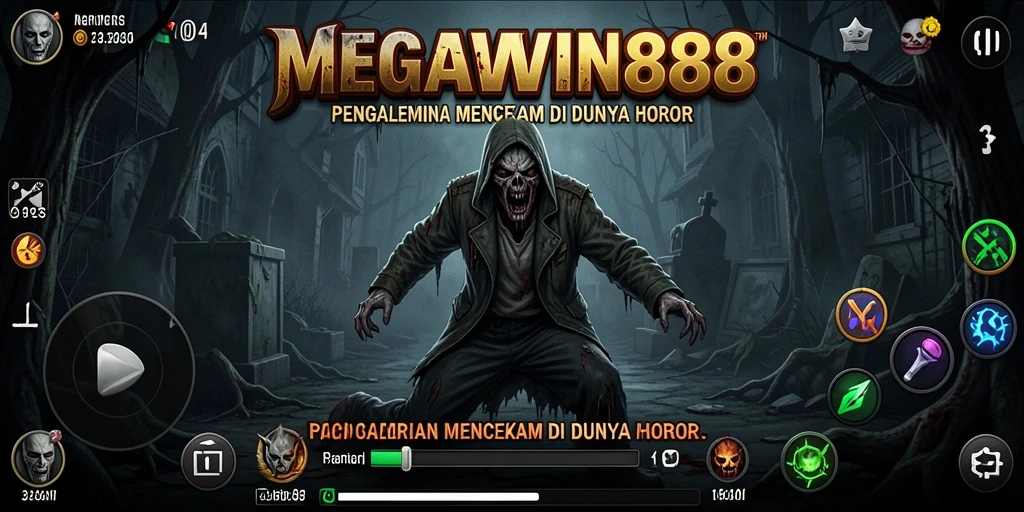 Screenshot utama gameplay horor yang menegangkan di MEGAWIN888.