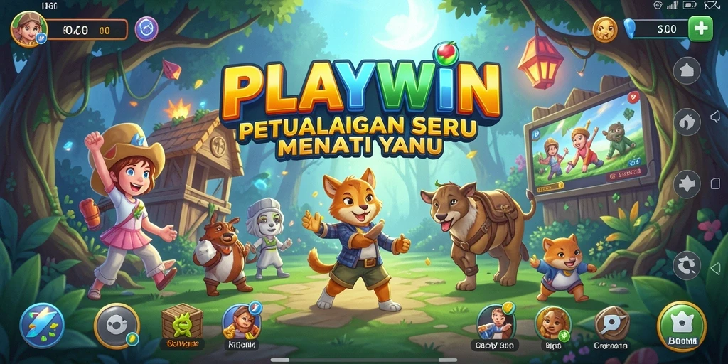 Tampilan seru gameplay <strong>PLAYWIN</strong> dalam petualangan yang menantang.