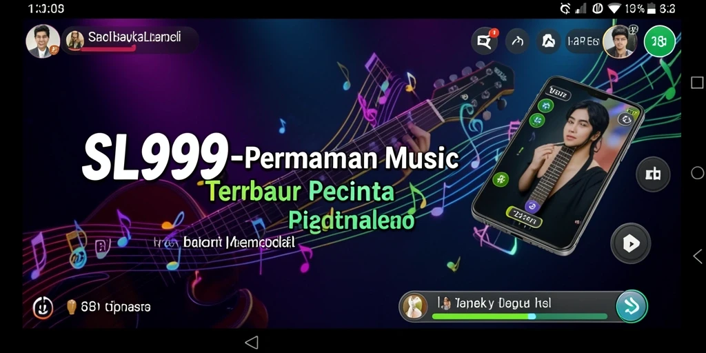 Tampilan gameplay seru di SL999 dengan berbagai lagu.