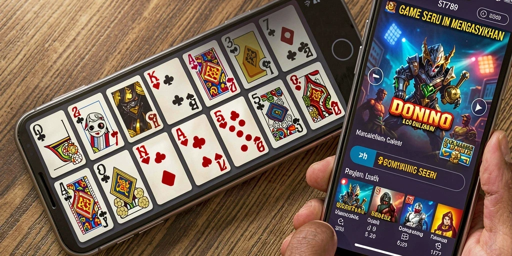 Tampilan menarik gameplay Domino ST789 yang mengasyikkan.