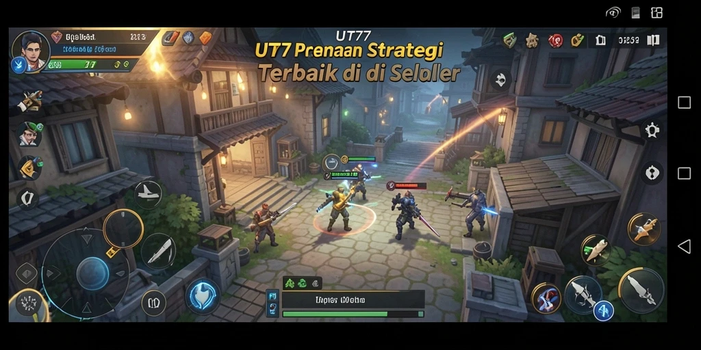 Tangkapan layar gameplay UT77 menampilkan pertempuran seru dan strategi cerdas.