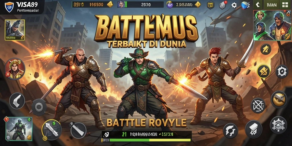 Gameplay seru dan menegangkan dalam aksi Battle Royale.